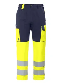 6501 SIGNALISATIEBROEK MET KNIEZAKKEN EN ISO 20471 KLASSE 2