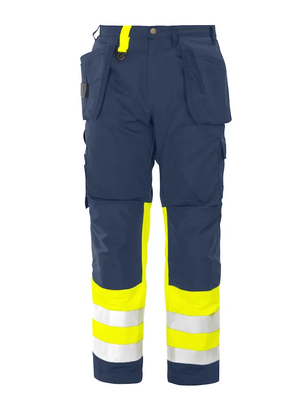 6502 SIGNALISATIEBROEK MET KNIEZAKKEN EN SPIJKERZAKKEN EN ISO 20471 KLASSE 1