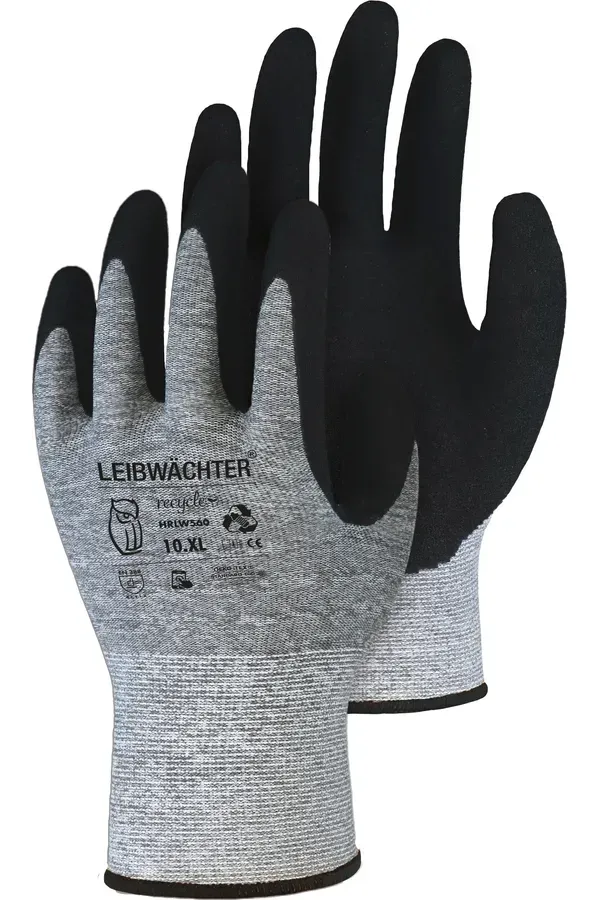 RLW560 Graphit, Recycle Polyester-Handschuh mit Nitril-Beschichtung, SB-Karte