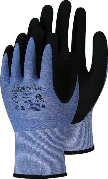 RLW570 Topas, Recycle Polyester-Spandex-Handschuh mit Nitril-Beschichtung, SB-Karte