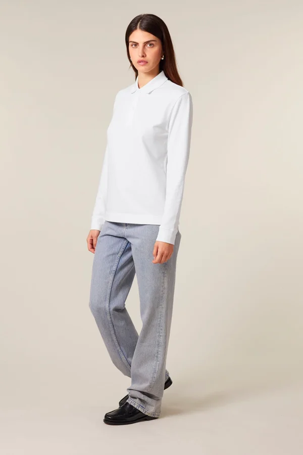 Das Langarm-Unisex-Polo