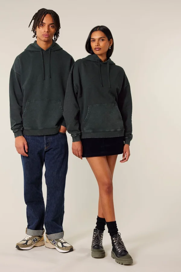 Der Oversized Garment-Dyed Unisex-Hoodie