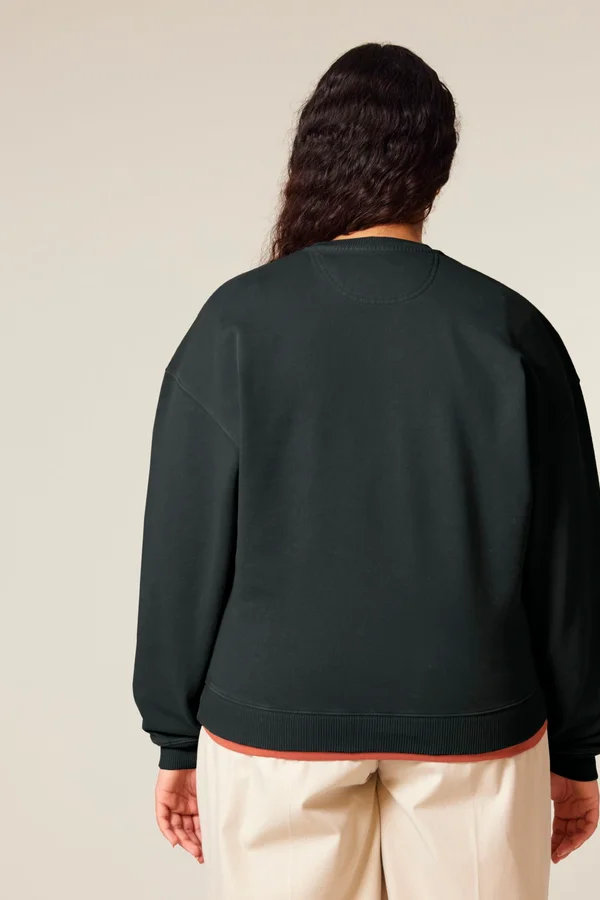 Das Oversized Garment-Dyed Rundhals-Unisex-Sweatshirt