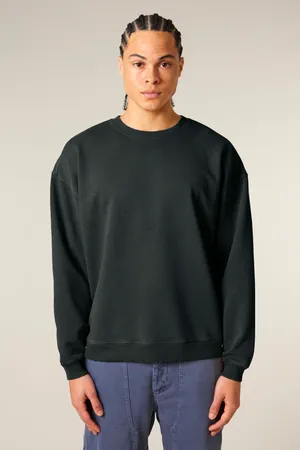 Das Oversized Garment-Dyed Rundhals-Unisex-Sweatshirt