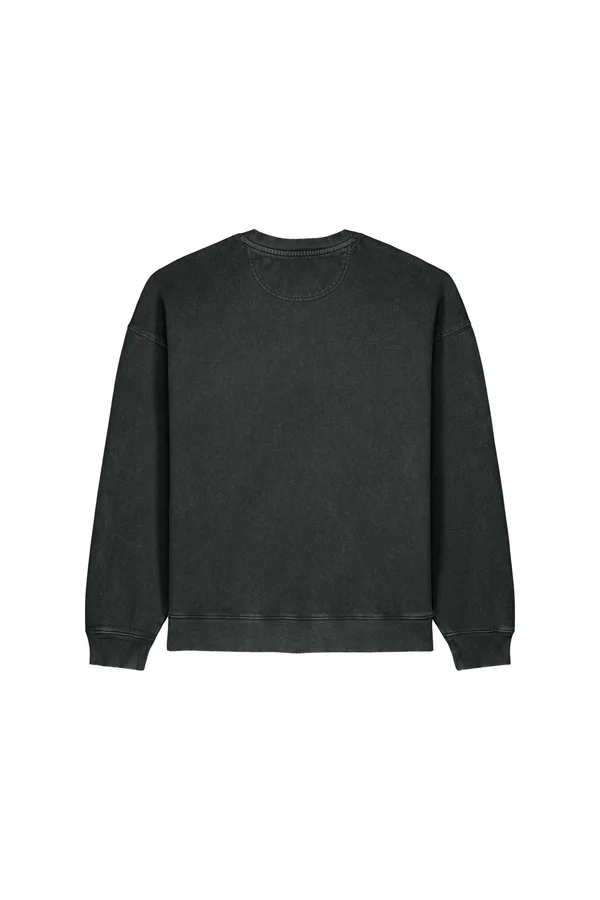 Das Oversized Garment-Dyed Rundhals-Unisex-Sweatshirt