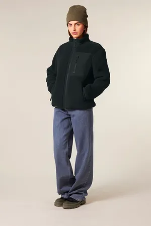 Die Relaxed Unisex-Sherpajacke