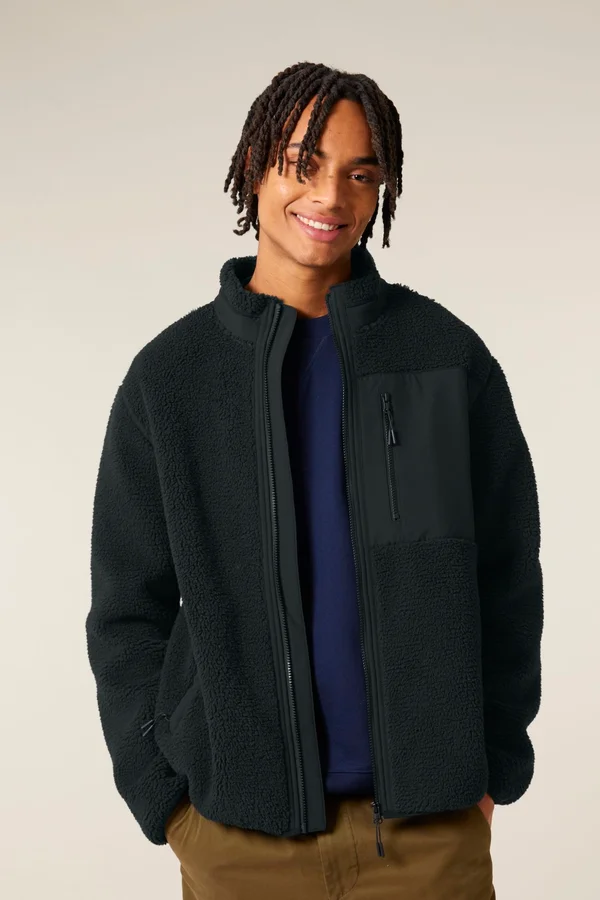 Die Relaxed Unisex-Sherpajacke