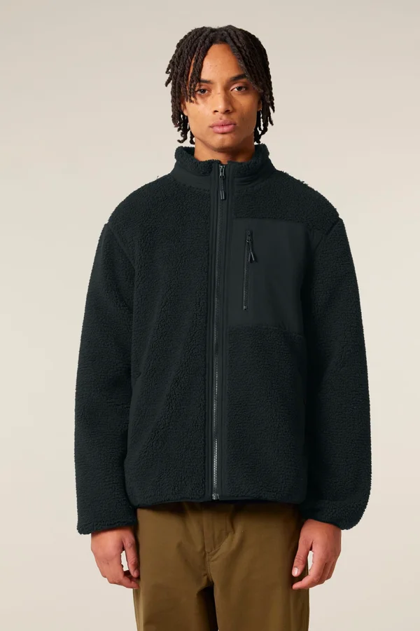 Die Relaxed Unisex-Sherpajacke