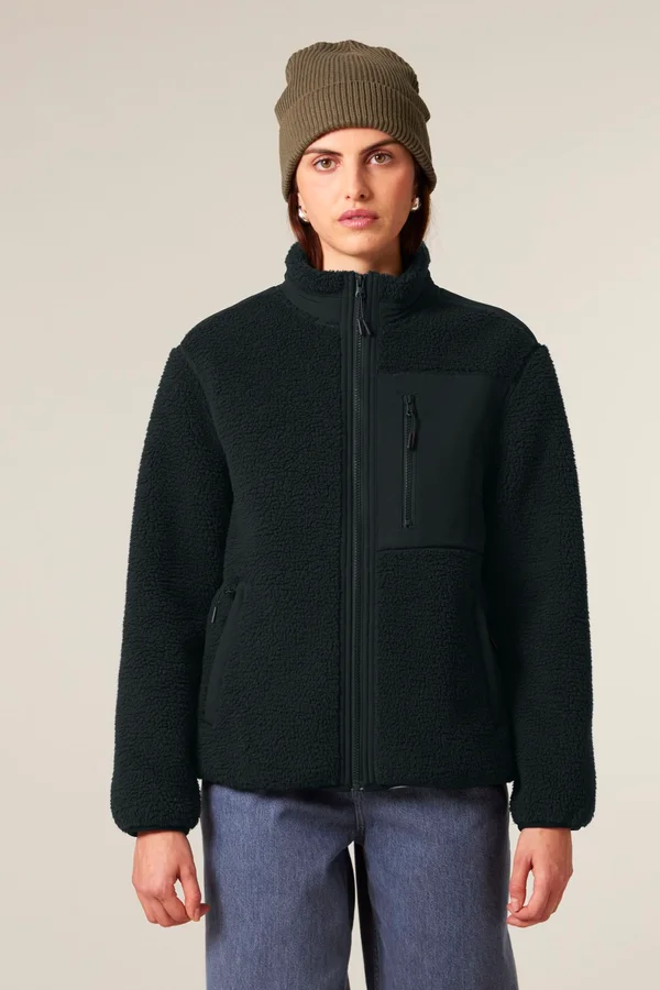 Die Relaxed Unisex-Sherpajacke
