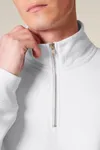 Das Unisex-Sweatshirt mit kurzem Reißverschluss