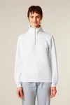 Das Unisex-Sweatshirt mit kurzem Reißverschluss