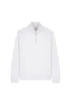 Das Unisex-Sweatshirt mit kurzem Reißverschluss