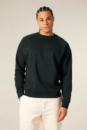 Das Relaxed Raglan-Rundhals-Unisex-Sweatshirt