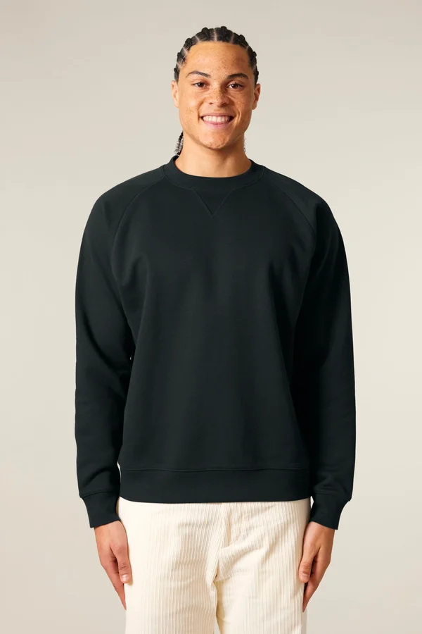 Das Relaxed Raglan-Rundhals-Unisex-Sweatshirt
