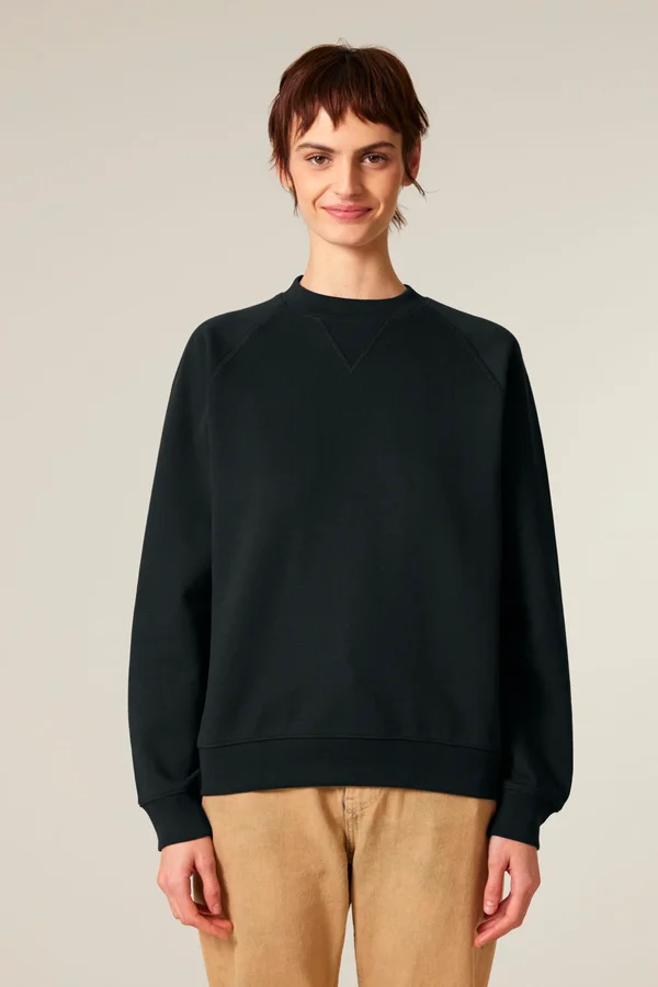 Das Relaxed Raglan-Rundhals-Unisex-Sweatshirt