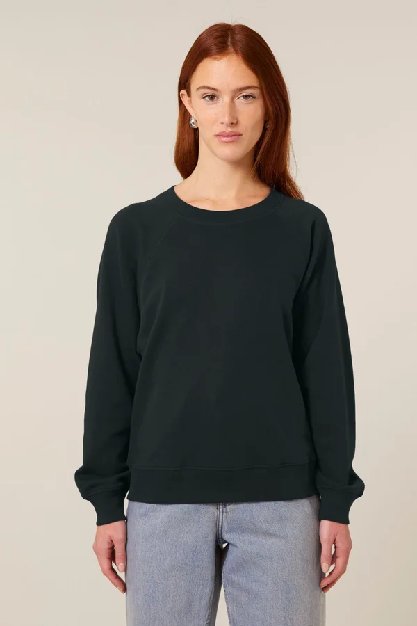 Das Damen-Raglan-Rundhals-Sweatshirt