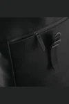 Backpack with roll-top flap in matt polyurethane