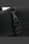 Backpack with roll-top flap in matt polyurethane
