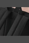 Backpack with roll-top flap in matt polyurethane