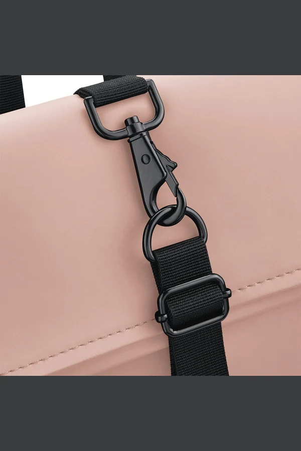 Rucksack mit Roll-Top-Klappe aus mattem Polyurethan