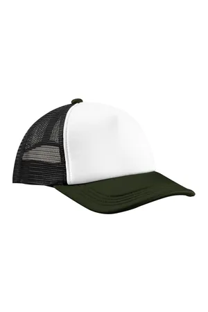 Mehrfarbiger Trucker Cap 5 Panels Black / Dark Olive