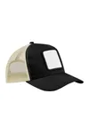 5-Panel Trucker Cap mit quadratischem Patch black/stone