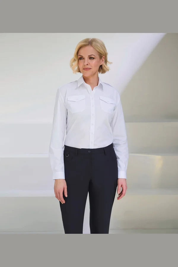 Ladies' long sleeve pilot shirt