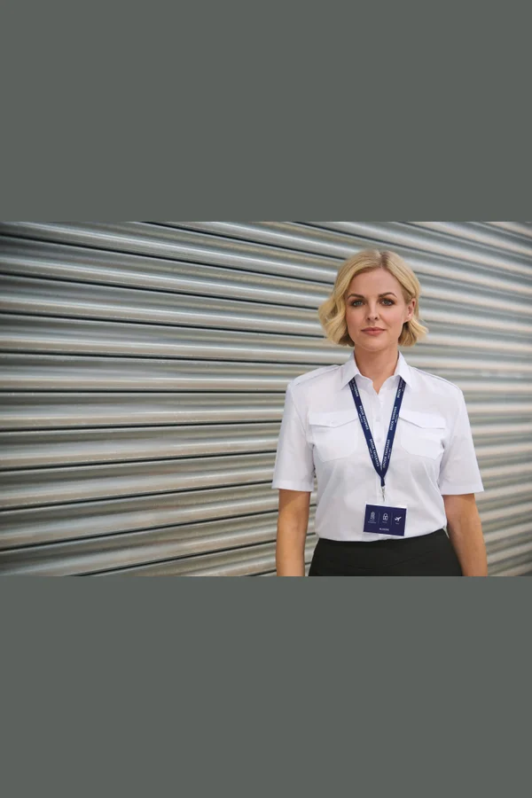 Ladies' short sleeve pilot shirt