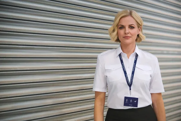 Ladies' short sleeve pilot shirt