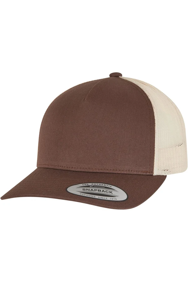 Zweifarbige Retro-Trucker-Mütze