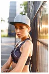 Classic two-tone snapback cap