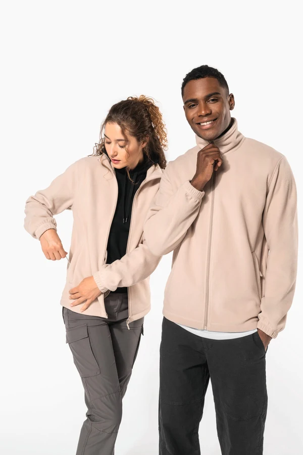 Verstellbare Fleecejacke mit elastischen Ärmelbündchen