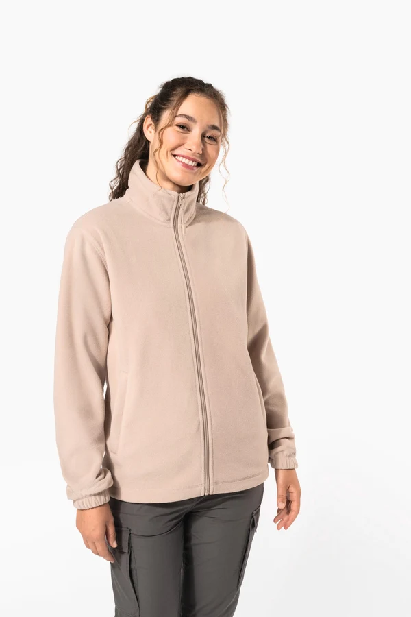 Verstellbare Fleecejacke mit elastischen Ärmelbündchen