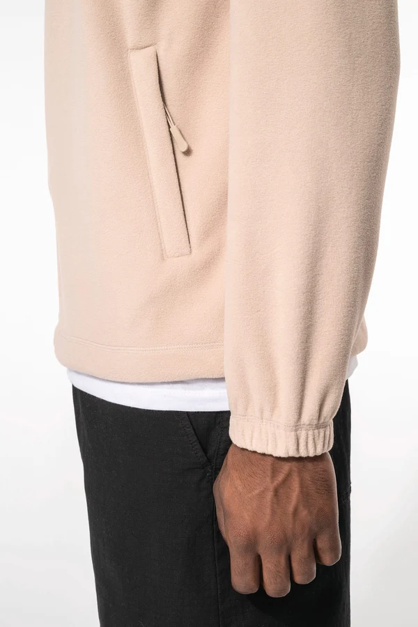 Verstellbare Fleecejacke mit elastischen Ärmelbündchen