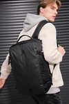Business backpack with front soft pocket