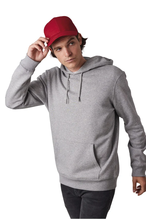 6 panel cap in organic cotton