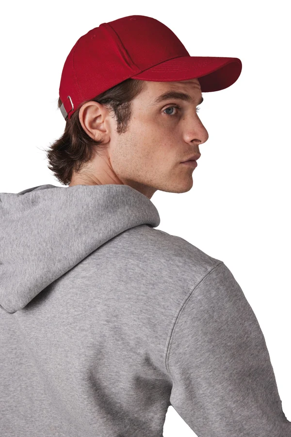6 panel cap in organic cotton