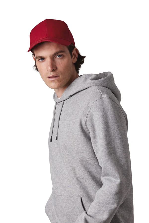 6 panel cap in organic cotton