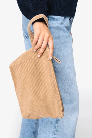 Umweltfreundliche ausgewaschene kleine Tasche aus Kord