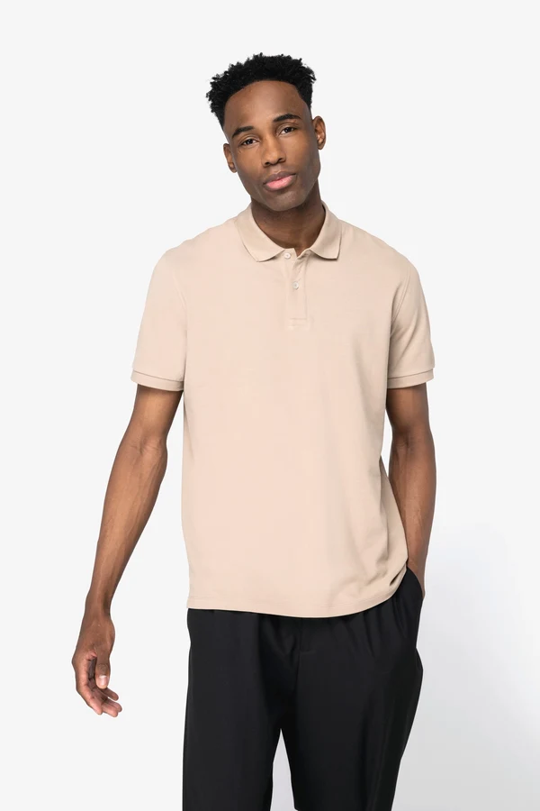 Eco-friendly men’s piqué polo shirt