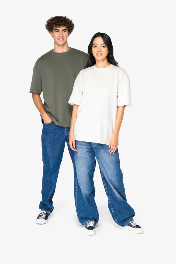 Eco-friendly unisex oversize French Terry t-shirt