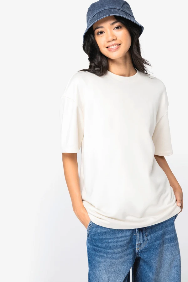 Eco-friendly unisex oversize French Terry t-shirt