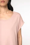 Eco-friendly ladies' rolled-up sleeves t-shirt