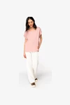 Umweltfreundliches Damen-T-Shirt mit Reversärmeln