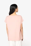 Umweltfreundliches Damen-T-Shirt mit Reversärmeln