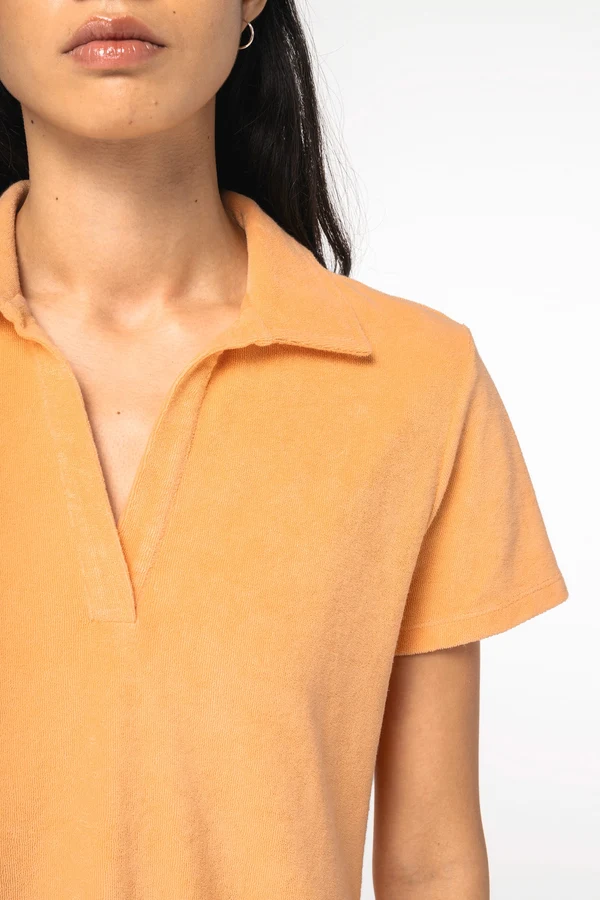 Ladies' eco-friendly Terry Towel polo shirt