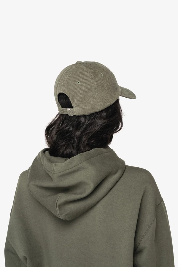 Eco-friendly unisex corduroy cap 6 panels