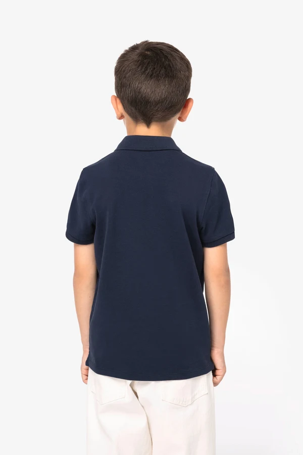 Eco-friendly kids’ piqué polo shirt