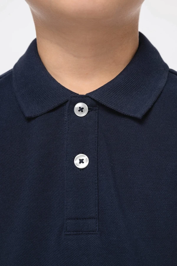 Eco-friendly kids’ piqué polo shirt