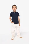 Eco-friendly kids’ piqué polo shirt